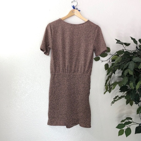 Lightweight Pink V-neck Zara Sweater Dress - Picture 7 of 7